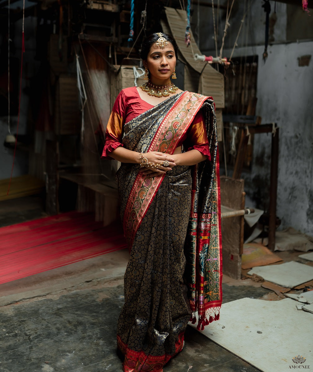 ASHAWALI BROCADE SILK SAREE