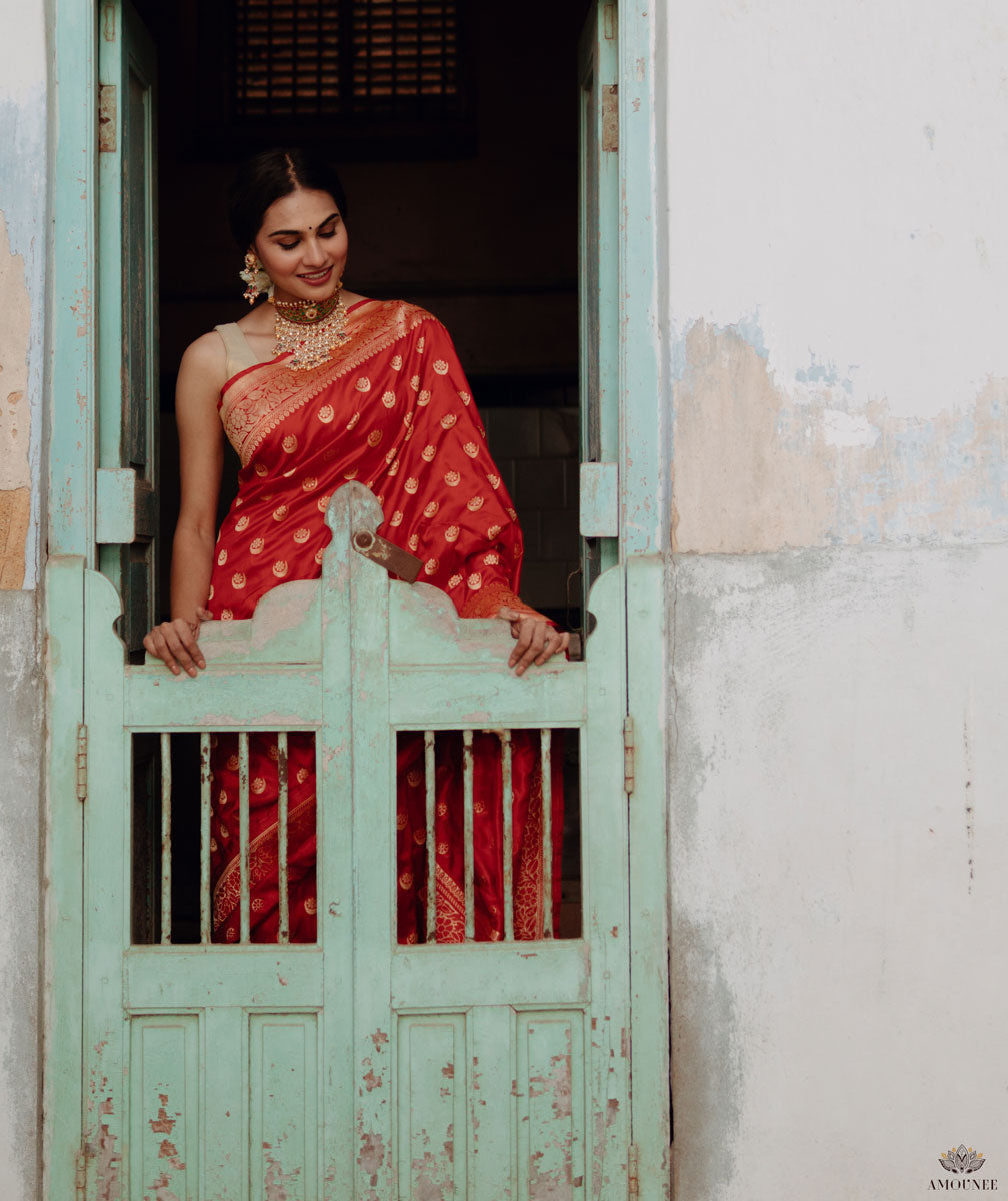 Ashawali Brocade Silk Saree