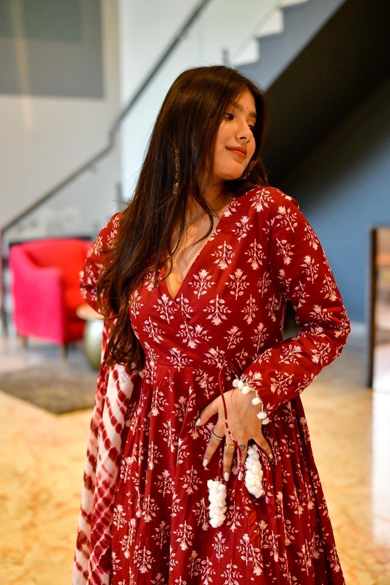 Berry cotton suit set