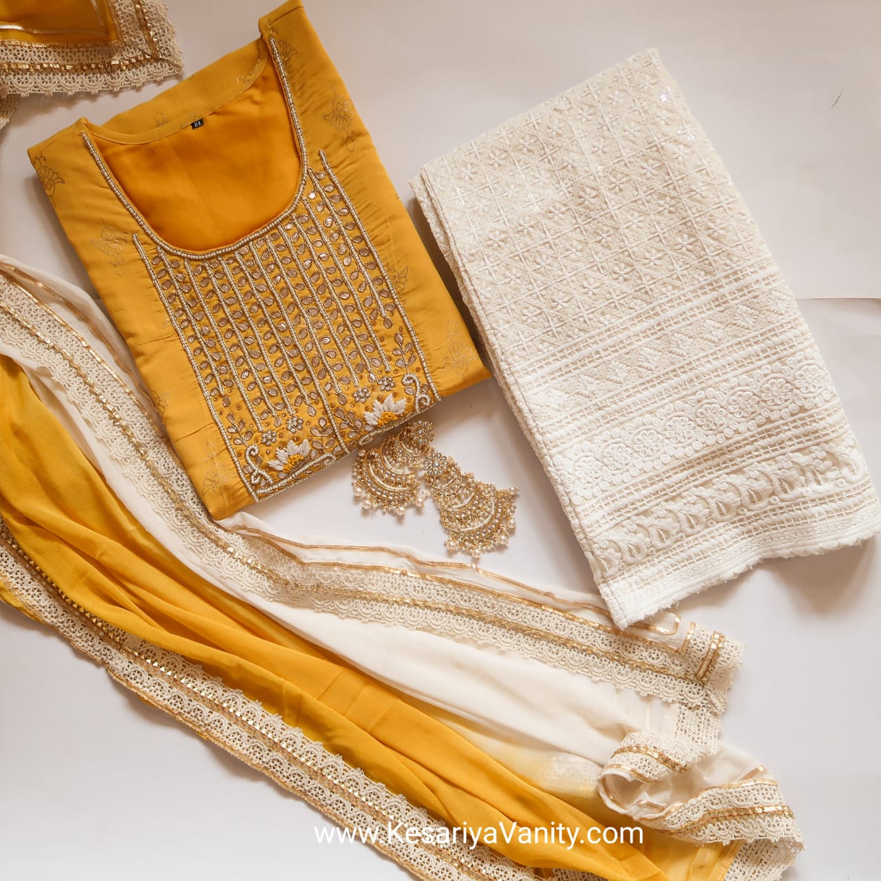 Kesariyavanity Haldi Ready Suit Set - 24 hour DEAL