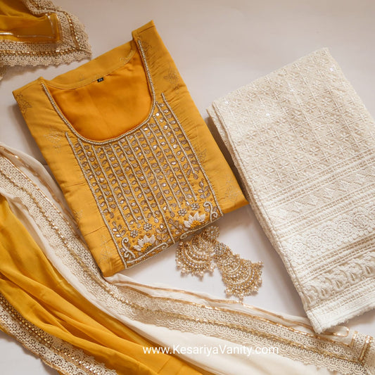 Kesariyavanity Haldi Ready Suit Set - 24 hour DEAL
