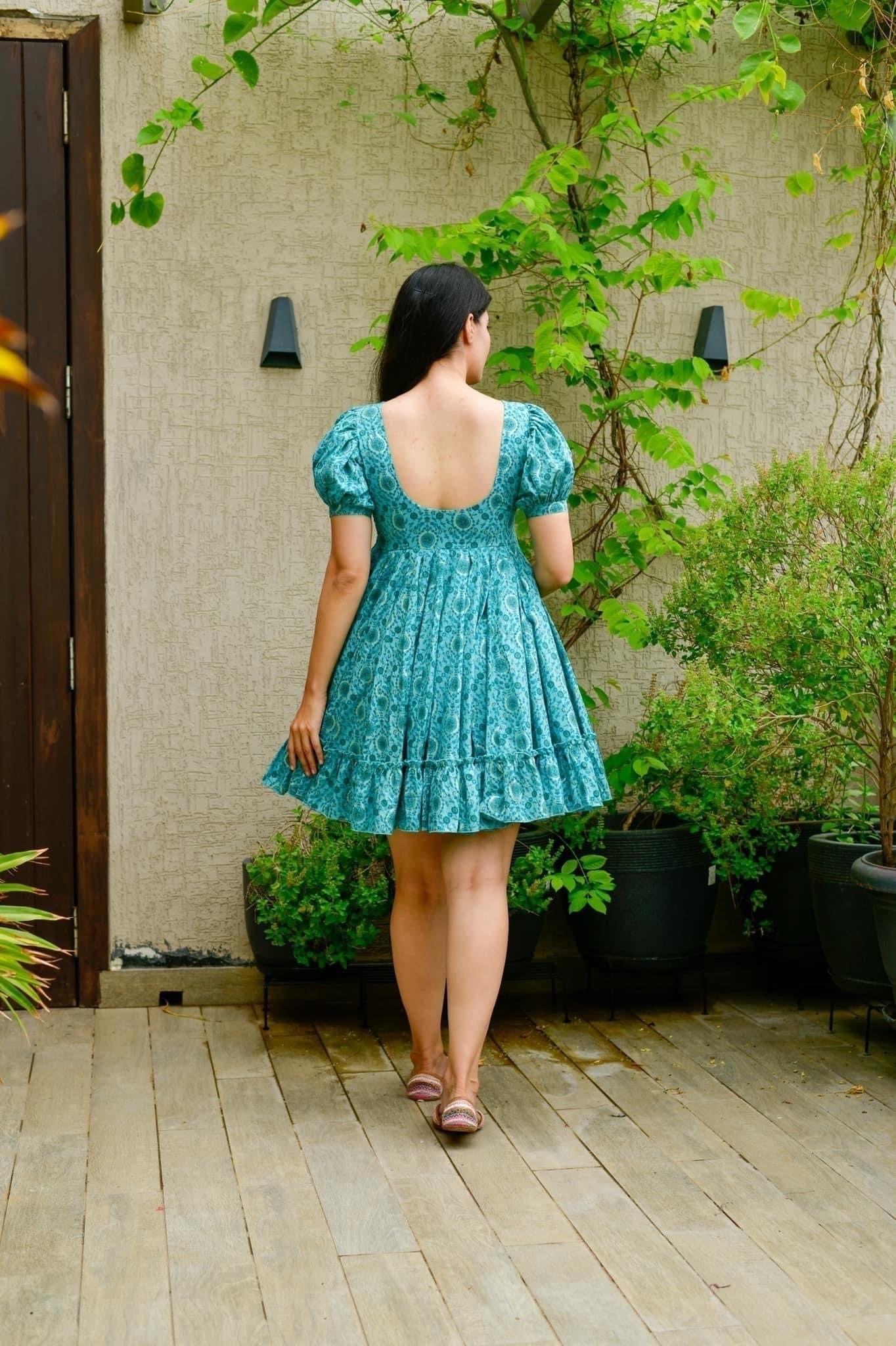 gulabo blue muslin dress