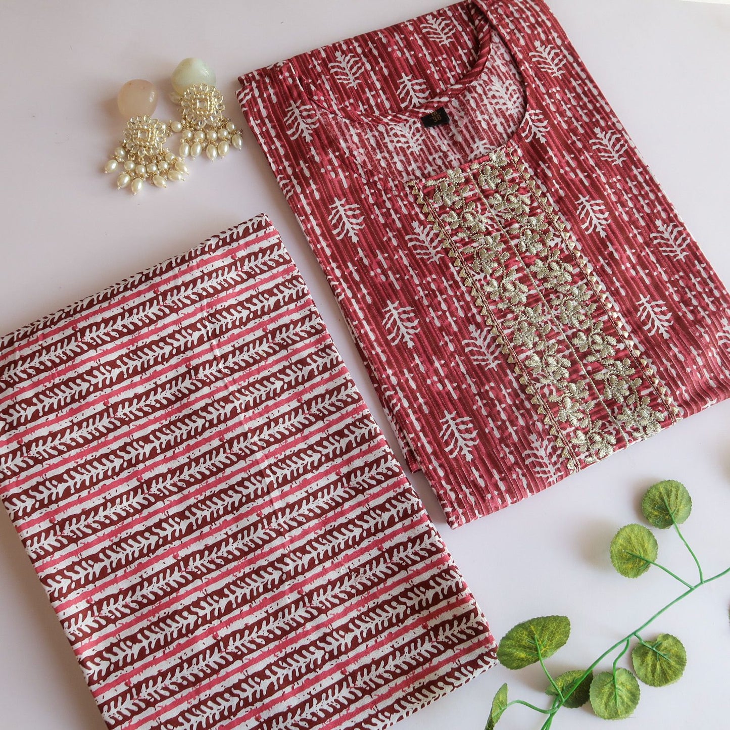 Plum Cherry Slim Fit Suit Set